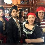 Pirates, murder mystery, dinner theater, blow the man down