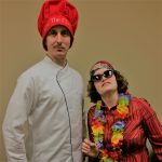 Resort to Murder - Chef Pepe and Penny pose for their adoring fans