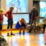 Hillbilly Wedding - Mema leads the guests in a Pig Hollarin' Contest!