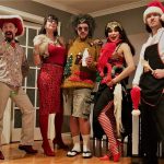 Resort to Murder - Serge, Penny, Herb, Karma and Chef, in their Holiday Finest