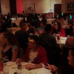 Town Hall Howler - The costumed guests in rapt attention